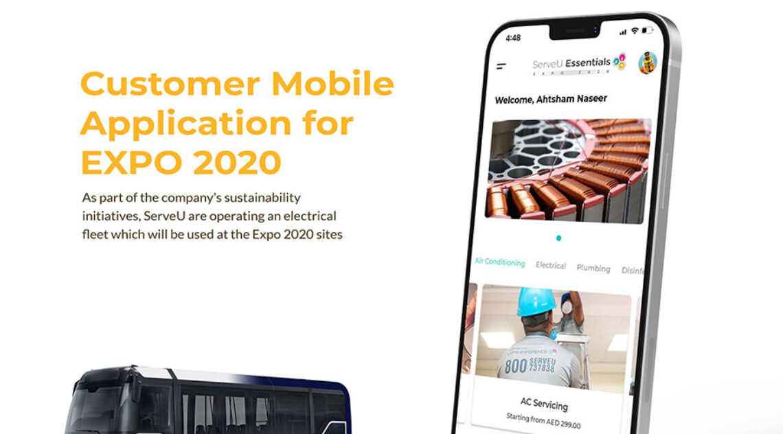 ServeU Launches Mobile Application And Operates Electric Fleet For Their Facilities Management Operations At Expo 2020