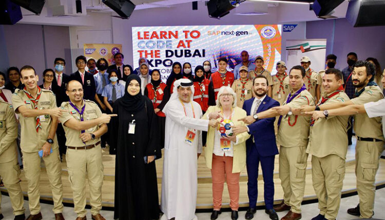 50 UAE Scouts Join More Than 1,000 Young Thinkers In A Live Coding Workshop At The SAP House At Expo 2020 Dubai