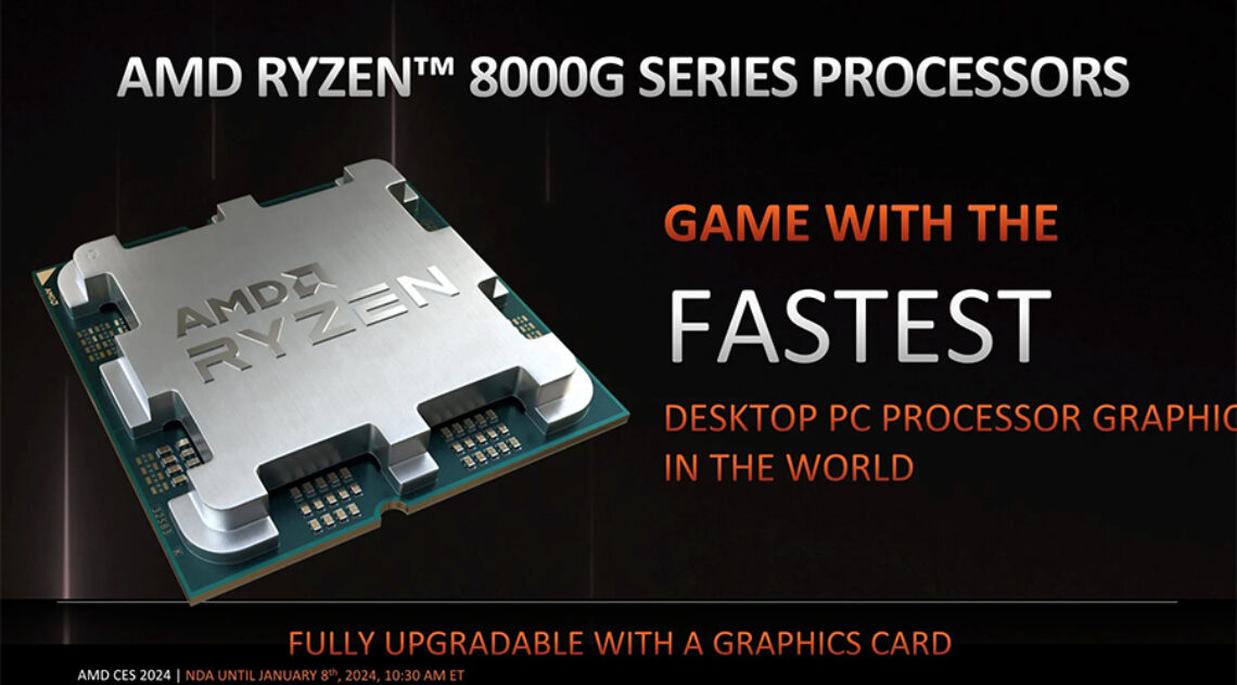 AMD launches the first Ryzen 8000G series desktop processor built for gaming performance and combined with artificial intelligence applications – mashdigi – technology, new products, interesting news, trends