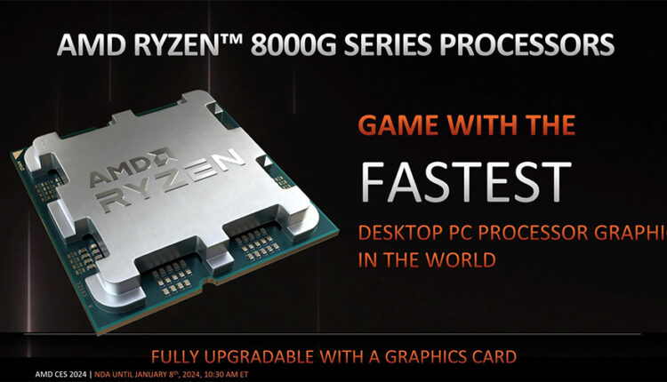 AMD launches the first Ryzen 8000G series desktop processor built for gaming performance and combined with artificial intelligence applications – mashdigi – technology, new products, interesting news, trends