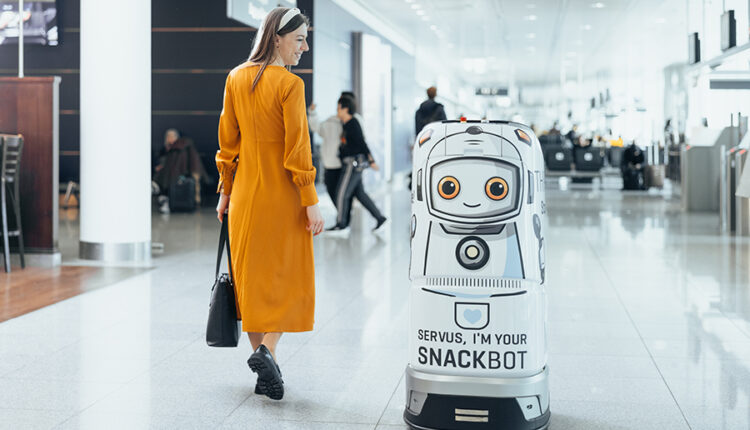 Robot Sells Drinks And Snacks At Munich Airport