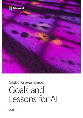 Global Governance Goals and Lessons for AI